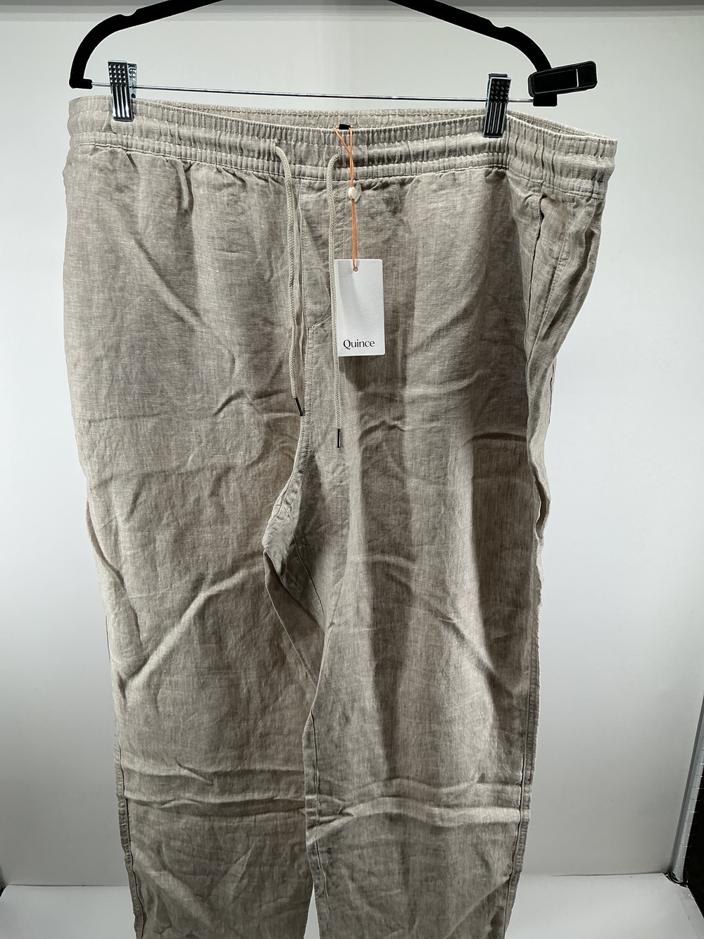 100% European Linen Drawstring Beach Pants - 34"